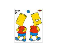 4R Quattroerre.it 8037 - Pegatinas Simpson Bart, 14 x 16 cm
