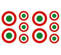 4R Quattroerre.it 8091 Adhesivos Cockade Italia, 14 x 16 cm (Paquete de 2)