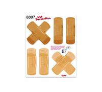 4R Quattroerre.it 8097 Adhesivos Parches 14 x 16 cm, Multicolor