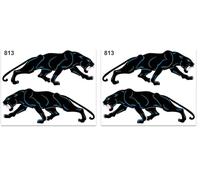 4R Quattroerre.it 813 Adhesivos Pantera 14 x 16 cm (Paquete de 2)