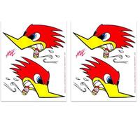 4R Quattroerre.it 896 Adhesivos Pájaro Carpintero 14 x 16 cm (Paquete de 2)