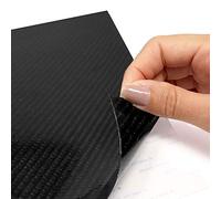 4R Quattroerre.it Lámina Adhesiva de Carbono auténtica Fibra, 25 x 35 cm