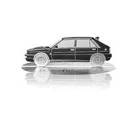 4R Quattroerre.it Maqueta grabada para coche Lancia HF Delta Integral de acero inoxidable