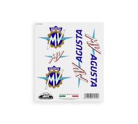 4R Quattroerre.it Pegatinas para Moto MV Agusta - Juego de 5 Pegatinas precortadas, Resistentes al Agua y a los Rayos UV, Made in Italy, Licencia Oficial, Hoja 160 x 135 mm