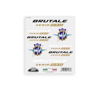 4R Quattroerre.it Pegatinas para MV Agusta Brutale Serie Oro - Juego de 8 pegatinas precortadas, resistentes al agua y a los rayos UV, Made in Italy, licencia oficial, hoja 160 x 135 mm