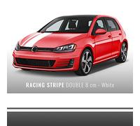 4R Quattroerre.it Villa D '10717 Tiras Adhesivas Racing Double, Blanco, 80 mm X 5 M.