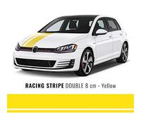 4R Quattroerre.it Villa D '10720 Tiras Adhesivas Racing Double, Amarillo, 80 mm X 5 M.