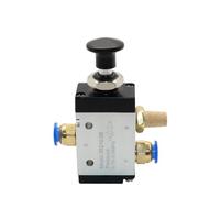 4R210-08 3R210-08 Válvula manual 2 vías 5 posiciones Empujar y tirar Interruptor neumático de válvula direccional 4R310-10 3R310-10(3R210-08,No Fittings)