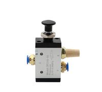 4R210-08 3R210-08 Válvula manual 2 vías 5 posiciones Empujar y tirar Interruptor neumático de válvula direccional 4R310-10 3R310-10(3R310-10,No Fittings)