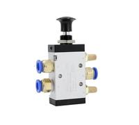 4R210-08 Interruptor de válvula manual de dos vías de cinco posiciones de empuje y tracción neumática (con accesorios de 8 mm)