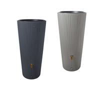 4rain Depósito de agua "VASO 2in1 Decor", Volumen 220 Litros, Altura 120 cm, in ubeta para plantas.