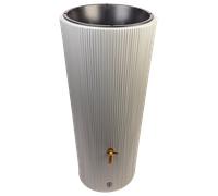 4rain Depósito y macetero de agua de lluvia (gris zinc)
