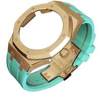 4rd Gen Kit for GA2100 GA-2100 GA2110 Metal Watch Case Fluorine Rubber Strap Stainless Steel Bezel Rubber Sport Watchband Watch Strap