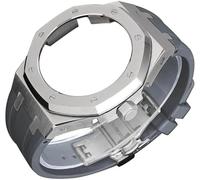 4rd Gen Kit for GA2100 GA-2100 GA2110 Metal Watch Case Fluorine Rubber Strap Stainless Steel Bezel Rubber Sport Watchband Watch Strap