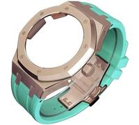 4rd Gen Kit for GA2100 GA-2100 GA2110 Metal Watch Case Fluorine Rubber Strap Stainless Steel Bezel Rubber Sport Watchband Watch Strap