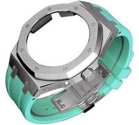 4rd Gen Kit for GA2100 GA-2100 GA2110 Metal Watch Case Fluorine Rubber Strap Stainless Steel Bezel Rubber Sport Watchband Watch Strap