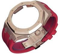 4rd Gen Kit for GA2100 GA-2100 GA2110 Metal Watch Case Fluorine Rubber Strap Stainless Steel Bezel Rubber Sport Watchband Watch Strap