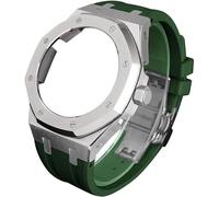 4rd gen metal watch case fluorine rubber strap stainless steel bezel rubber sport watchband mod kit,for ga2100 ga-2100 ga2110 modification and upgrade Origin China
