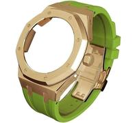 4rd gen metal watch case fluorine rubber strap stainless steel bezel rubber sport watchband mod kit,for ga2100 ga-2100 ga2110 modification and upgrade Origin China