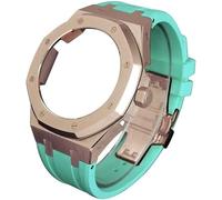 4rd gen metal watch case fluorine rubber strap stainless steel bezel rubber sport watchband mod kit,for ga2100 ga-2100 ga2110 modification and upgrade Origin China