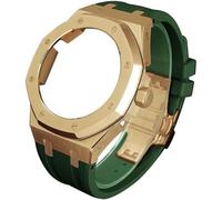 4rd gen metal watch case fluorine rubber strap stainless steel bezel rubber sport watchband mod kit,for ga2100 ga-2100 ga2110 modification and upgrade Origin China