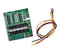 4S 14.8V 30A Placa del sistema de gestión de batería para LiFePO4 con equilibrio, circuito de protección de 12.8V para luces solares, energía de respaldo, dispositivos electrónicos de 12V (verde)