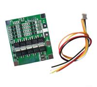 4S 14.8V para lifepo4 para placa de protección de batería 30A con equilibrio para paquete de luz solar (verde)