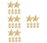 4Sets Insignias 3D Star Shape Lapel Sombra Mochilas Jackets y como Pines de recompensa para Estudiantes 10pcs*4