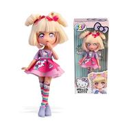 Hello Kitty Manga Doll Candy Unicorn, Muñeca Fashion Japonesa con Looks a la Moda Manga, Figura de 19,5 cm con 15 Puntos de Articulación, Pelo Rubio, Accesorios Incluidos, Famosa (HKTF0400)