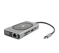 4smarts 9in1 USB 3.0 (3.1 Gen 1) Type-A + Type-C 1000Mbit/s Grey