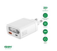 4smarts cargador de red pdplug slim 65 w gan jojo, color blanco