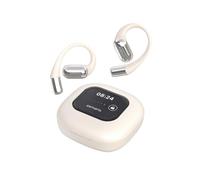 4smarts SkyBuds AI Screen - Auriculares de Diadema con Bluetooth, Color Beige