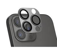 4smarts StyleGlass - Juego de 2 cámaras para Apple iPhone 14 Pro y 14 Pro Max (metal), color grafito y transparente