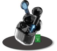 4smarts Tws Bluetooth Auriculares SkyBuds Lucid Negro Ergonómico Adaptado