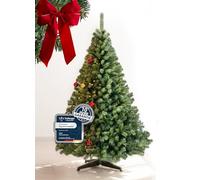 4smile Árbol de Navidad Artificial de 180 cm - Árbol de Navidad Artificial clásico de PVC en Verde, Soporte Estable, Montaje rápido, elección sostenible Durante Muchos años