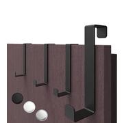 4smile Juego de 4 ganchos para puerta, de acero inoxidable, universales, colgador para colgar en la puerta