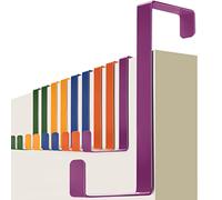 4smile Perchero puerta - 10 piezas ganchos de colores con almohadillas de fieltro - colgador versátil para el hogar - percha puerta