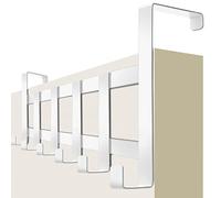 4smile Perchero puerta - colgador puerta blanco universal, ahorra espacio - percheros entrada para colgar, percha entrada