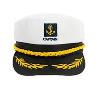 4sold Accesorios De Traje Marinero Capitán Sombrero Gorra Yate Party Sombreros Marina Marina Adulto Almirante Marinero