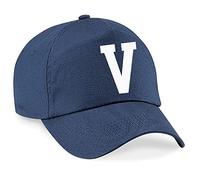 4sold Azul Marino Algodón A-Z Summer Sun Hat Niño Escuela Gorras Sombrero Deporte Béisbol Ajustable Protección UV del Sol