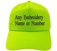 4sold Bordado Personalizado Gorra Infantil Fuente Girly Kids Sombrero Personalizado Sombrero Niños Personalizado Niños Niñas Sombreros (Neo Green)