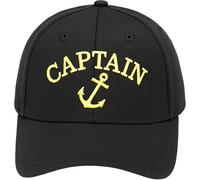 4sold Capitán gorro gorra Capitán Ancient Mariner, Capitán Cabin Boy Crew First Mate Yachting béisbol gorro con texto con texto blanco negro blanco rojo Army Military gorra Security Anchor