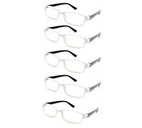 4sold Gafas de Lectura Presbicia Vista Cansada - (Pack 5) Graduadas fde Dioptrías Montura de Pasta Azul Marrón Negra Carey Diseño Moda Hombre Mujer Unisex Lentes de Aumento