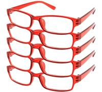 4sold Gafas de Lectura Presbicia Vista Cansada - (Pack 5) Graduadas fde Dioptrías Montura de Pasta Azul Marrón Negra Carey Diseño Moda Hombre Mujer Unisex Lentes de Aumento