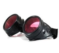 4sold Gafas redondas para cosplay steampunk, doradas, gafas de alta calidad, estilo victoriano, punk, soldadura, cosplay, estilo gótico, rústico, remache vintage