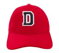 4sold Gorra de béisbol Informal de algodón con Letras del abecedario en Negro niño Adulto Color Rojo A-Z (Rojo D, niño)