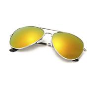 4sold Joven Gafas de sol Kids en muchos combinaciones clásica Pilot Gafas unisex gafas de sol multicolor (Espejo Naranja)