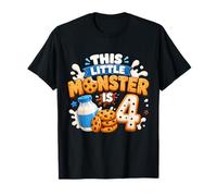 4th Birthday Boys Girls 4 Years Old Milk and Cookie Party Camiseta