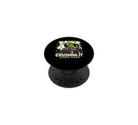 4th Birthday Monster Truck Dinosaur 4 Years Old Birthday Boy PopSockets PopGrip Adhesivo