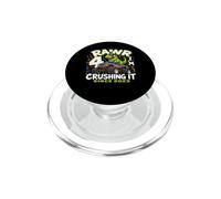 4th Birthday Monster Truck Dinosaur 4 Years Old Birthday Boy PopSockets PopGrip para MagSafe